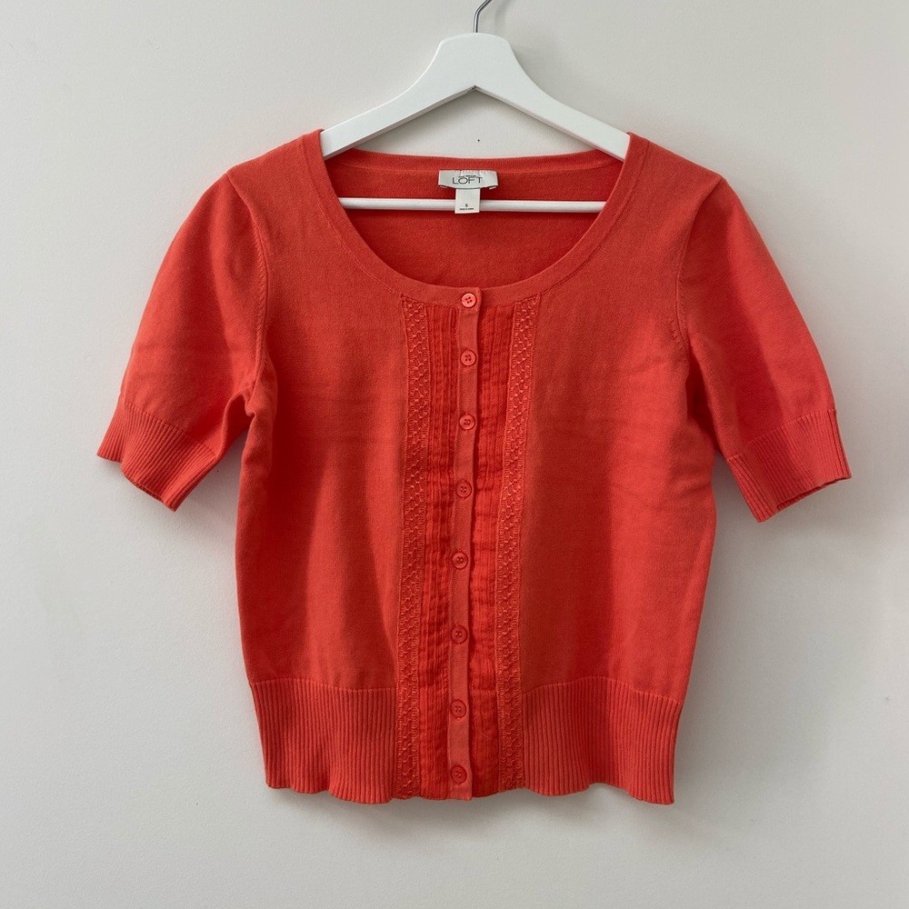 Ann Taylor LOFT Short Sleeve Cardigan